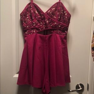 Angel Biba Fuschia Romper